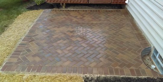jonathan allen – paver patio – 45 degree patio